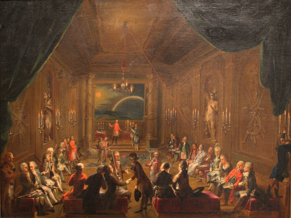 Mozart in lodge, Vienna